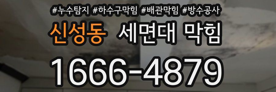 신성동 세면대 막힘