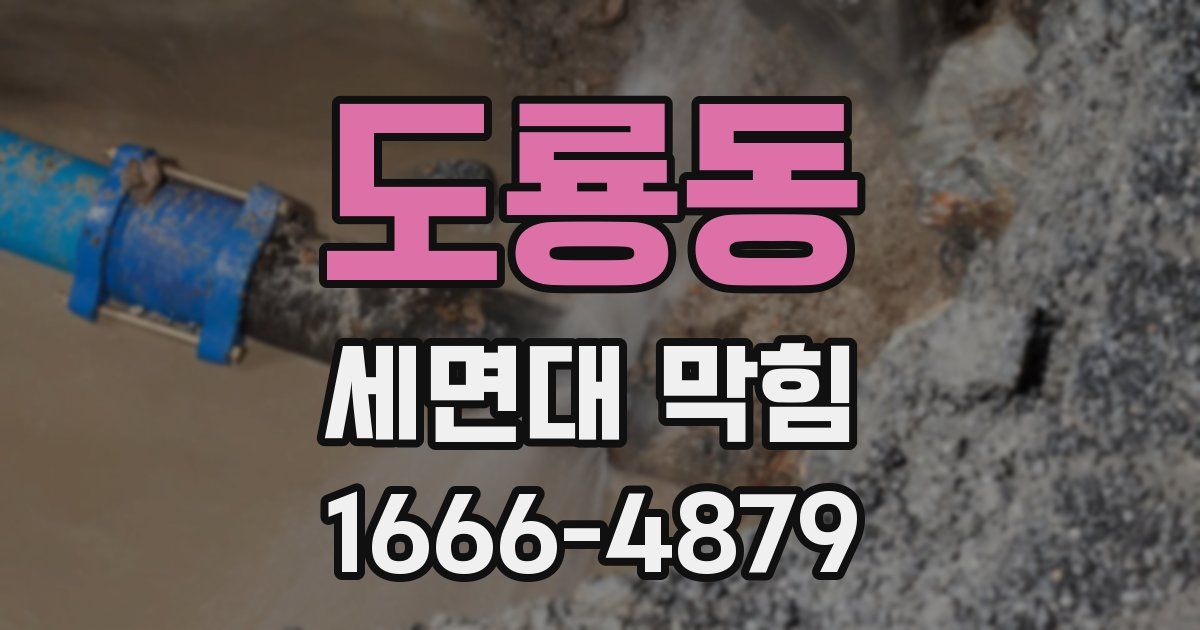도룡동 세면대 막힘