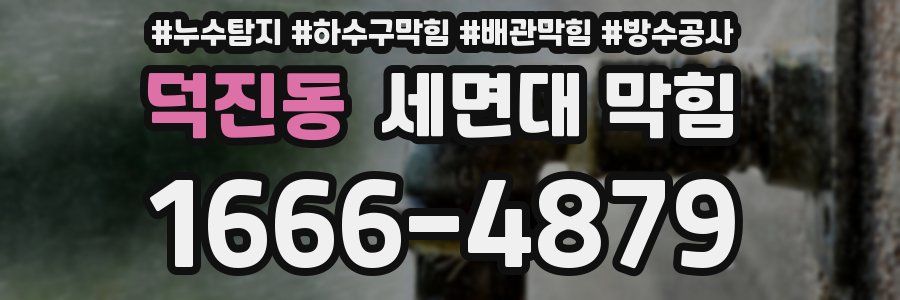 덕진동 세면대 막힘