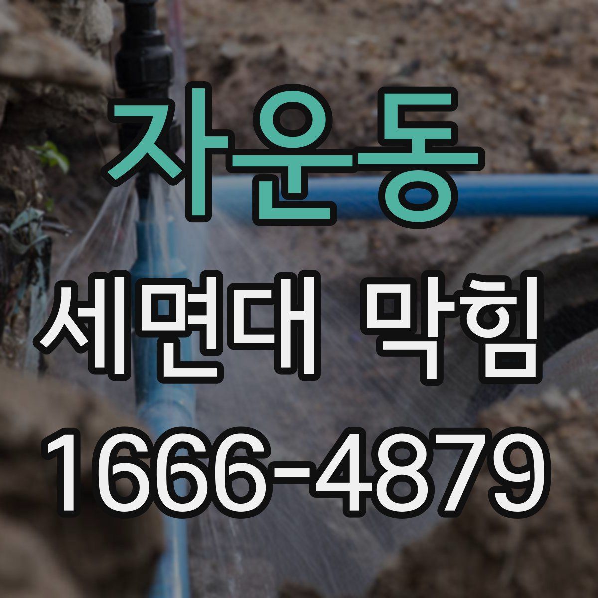 자운동 세면대 막힘