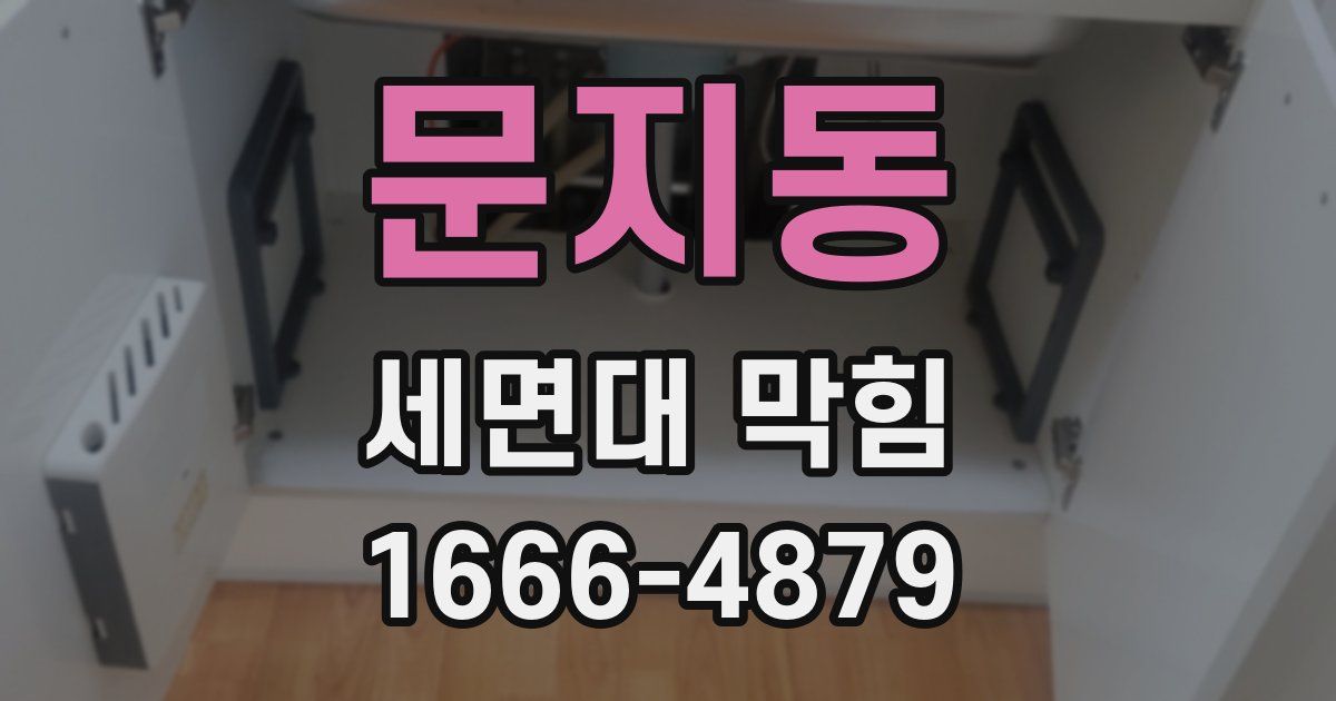 문지동 세면대 막힘