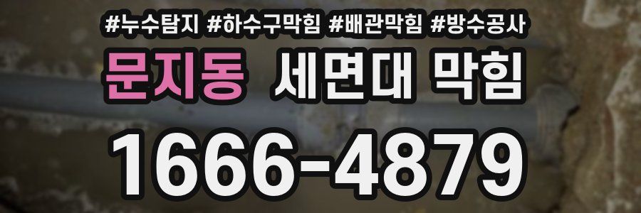 문지동 세면대 막힘