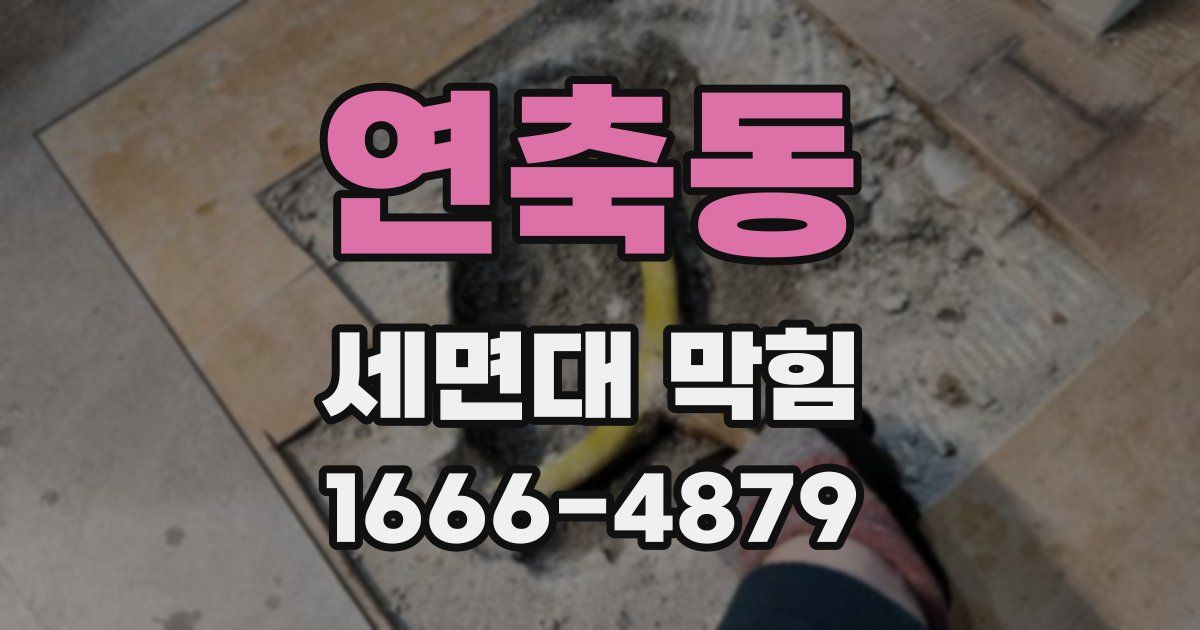 연축동 세면대 막힘