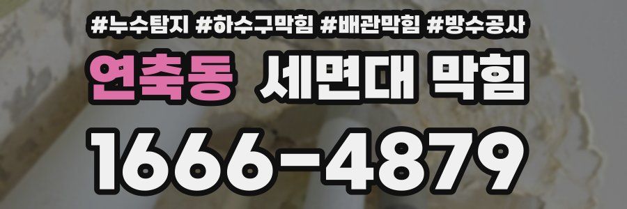 연축동 세면대 막힘