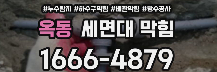 옥동 세면대 막힘