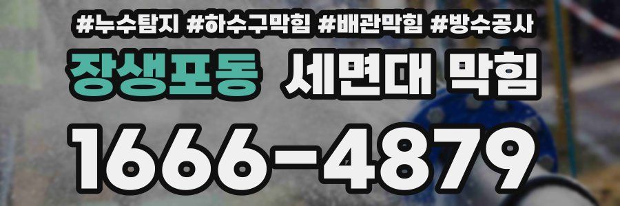 장생포동 세면대 막힘