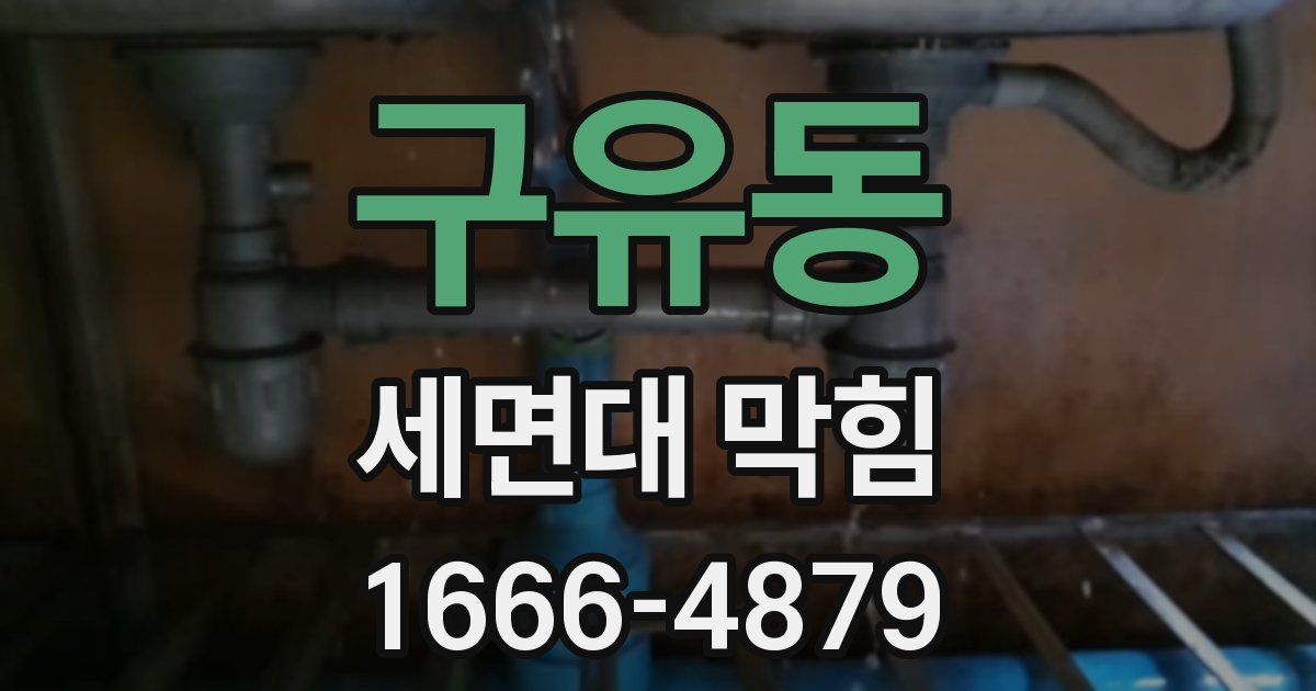 구유동 세면대 막힘