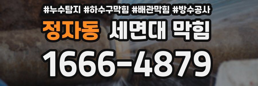정자동 세면대 막힘