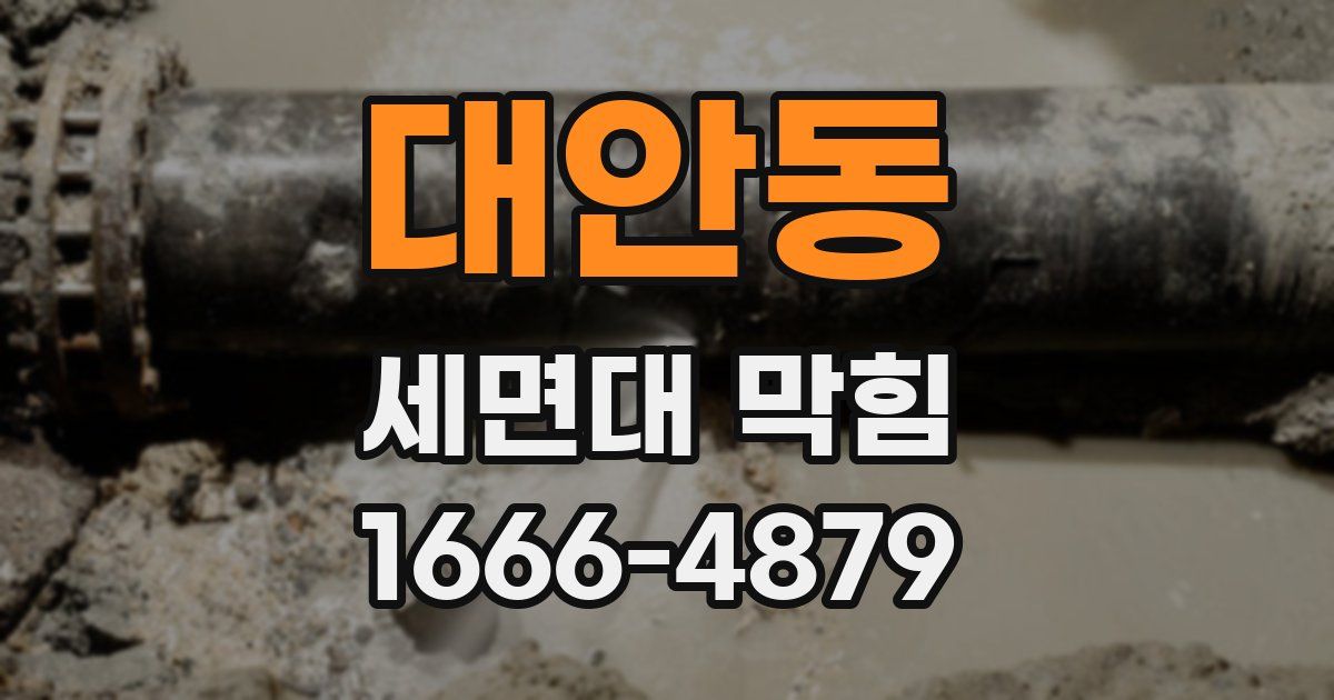 대안동 세면대 막힘