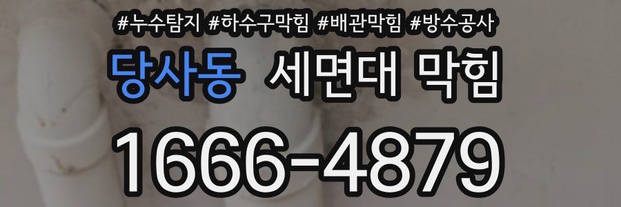 당사동 세면대 막힘