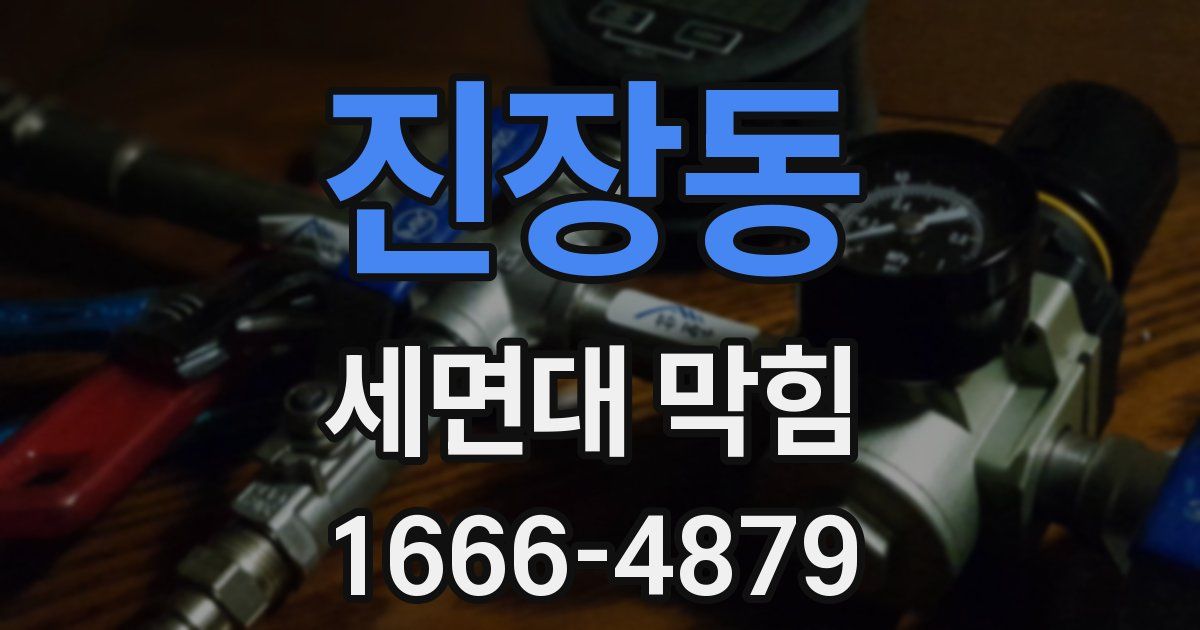 진장동 세면대 막힘