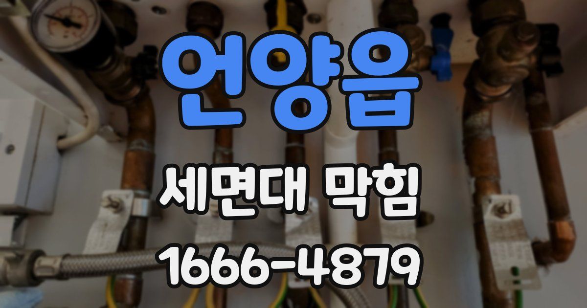언양읍 세면대 막힘