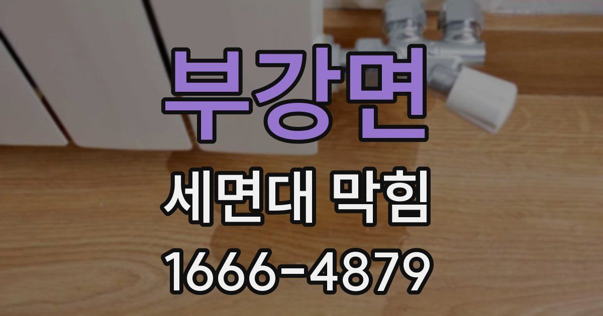 부강면 세면대 막힘