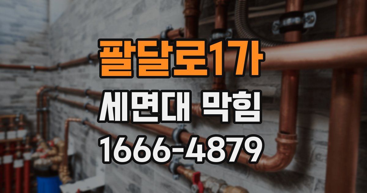 팔달로1가 세면대 막힘