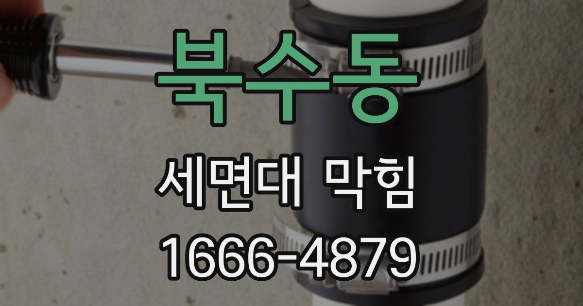북수동 세면대 막힘