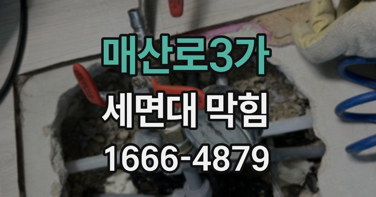 매산로3가 세면대 막힘