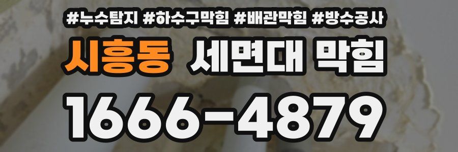 시흥동 세면대 막힘