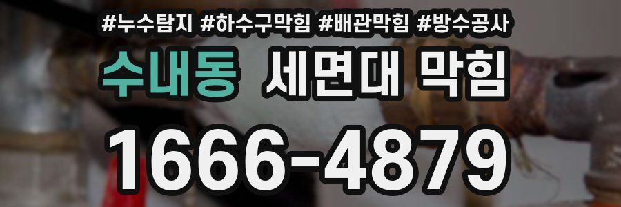 수내동 세면대 막힘