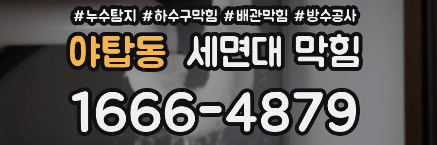 야탑동 세면대 막힘