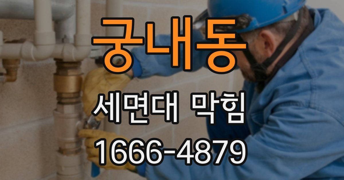 궁내동 세면대 막힘