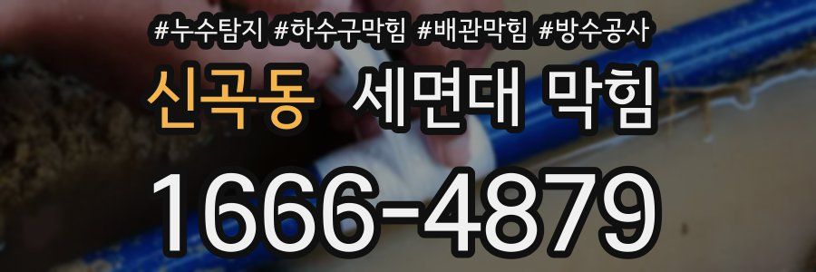 신곡동 세면대 막힘