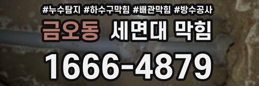 금오동 세면대 막힘