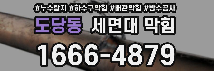 도당동 세면대 막힘