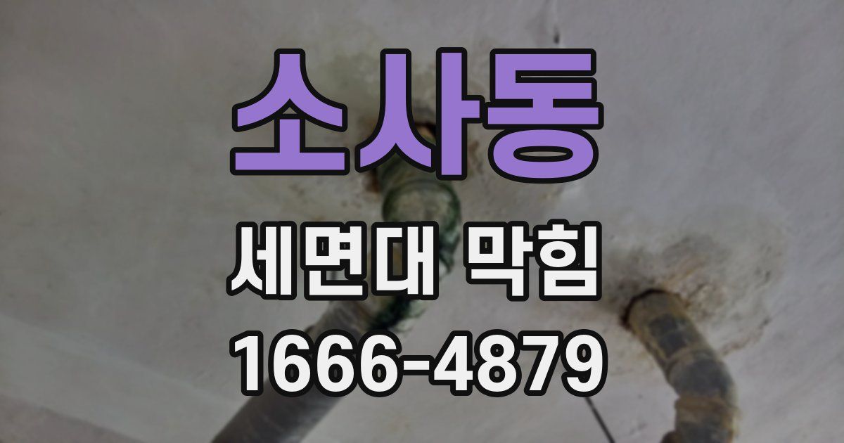 소사동 세면대 막힘