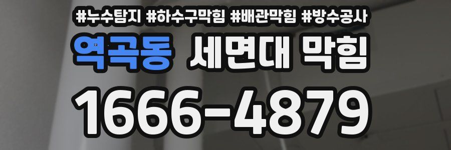 역곡동 세면대 막힘