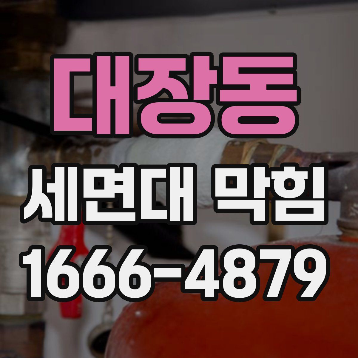 대장동 세면대 막힘