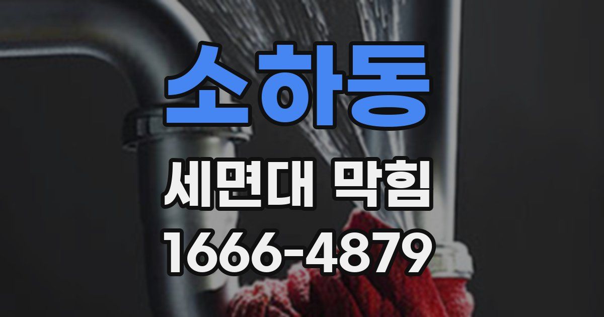 소하동 세면대 막힘