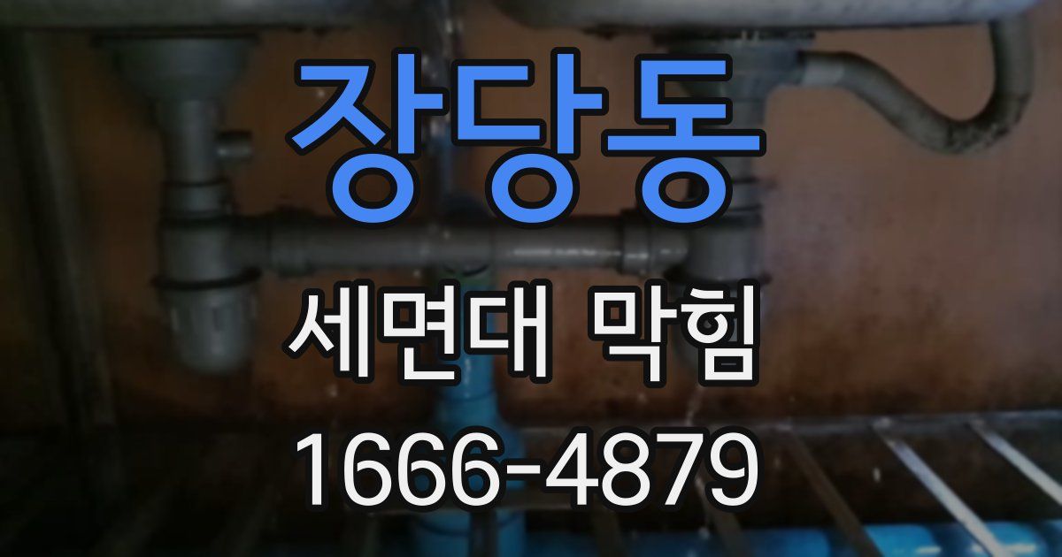 장당동 세면대 막힘