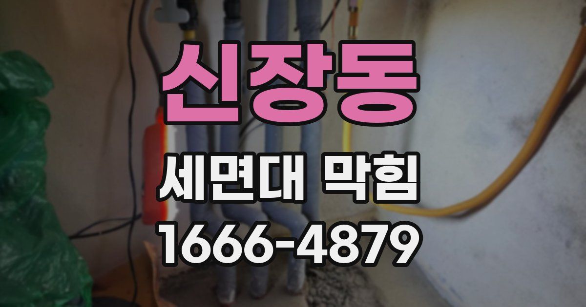 신장동 세면대 막힘