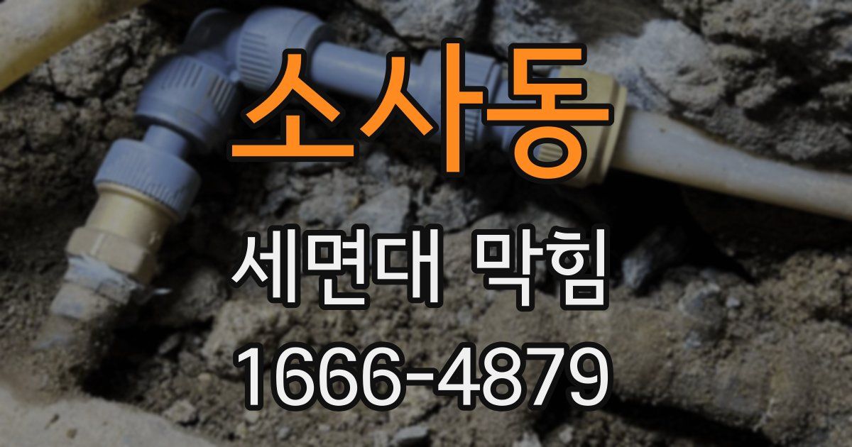 소사동 세면대 막힘