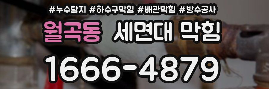 월곡동 세면대 막힘
