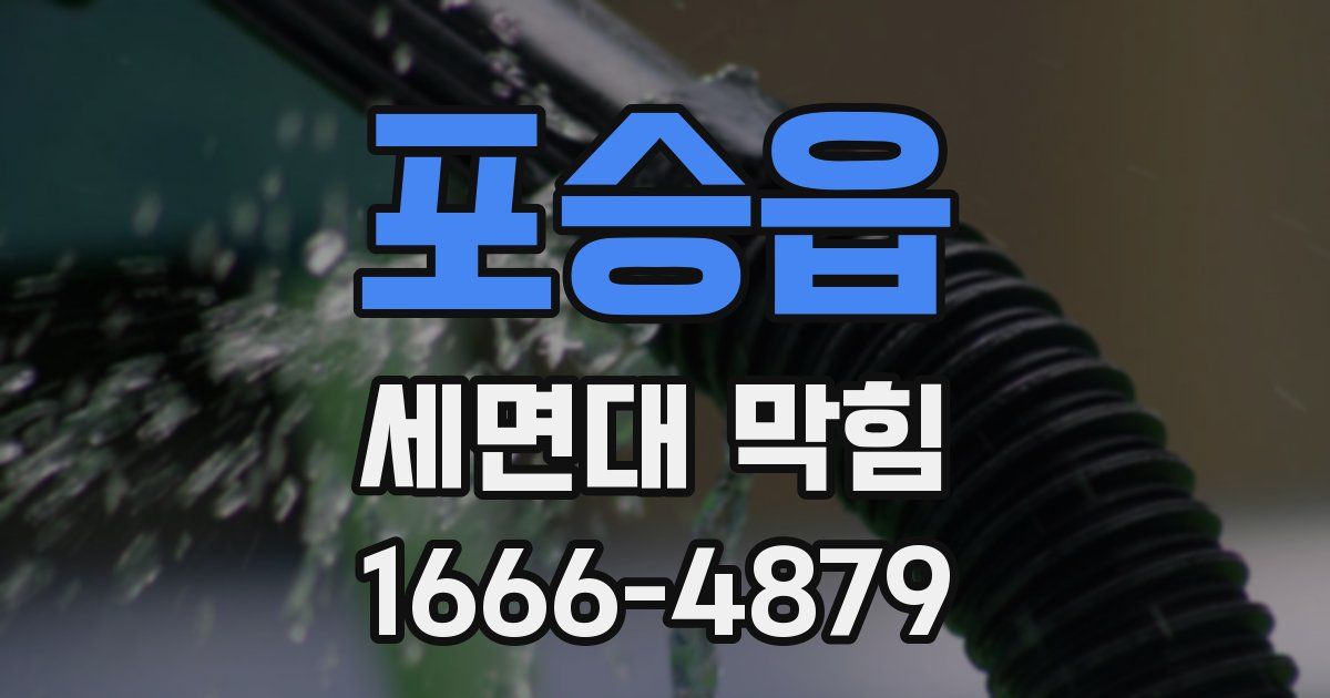 포승읍 세면대 막힘