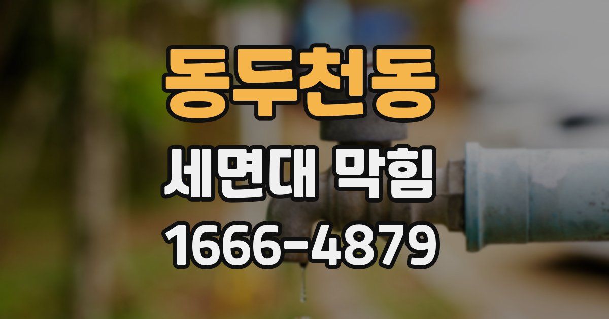 동두천동 세면대 막힘