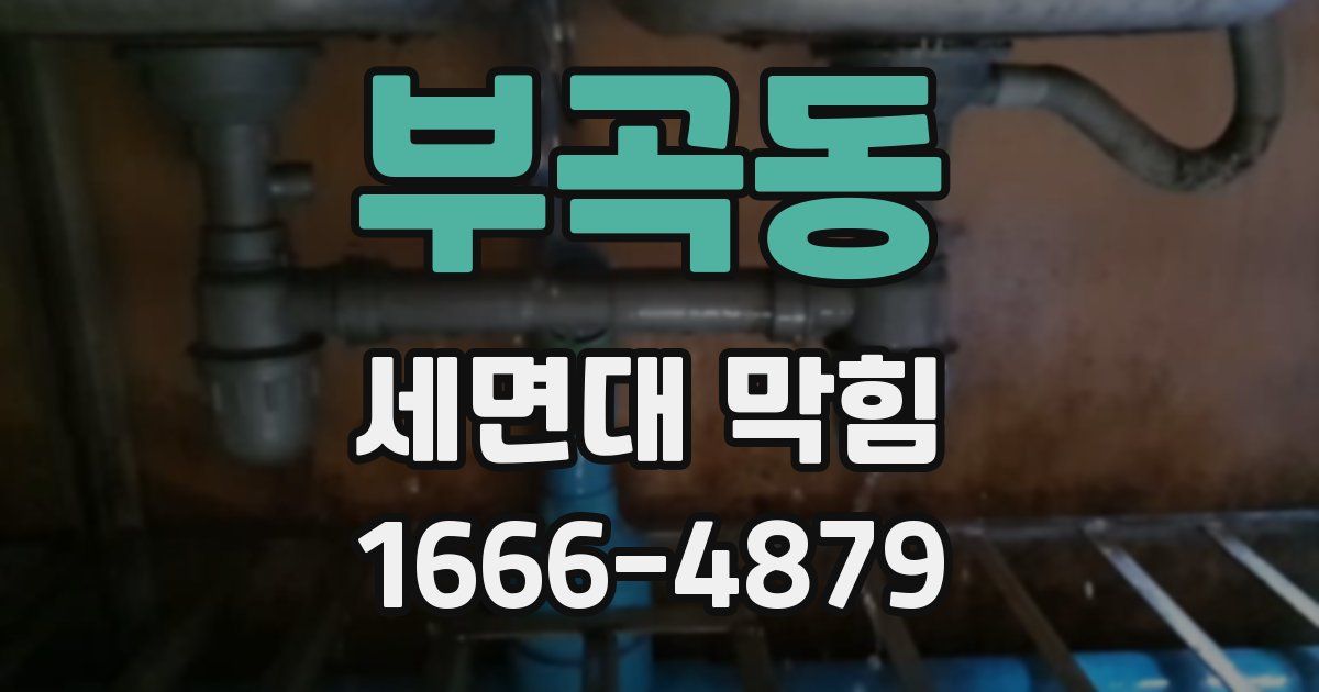 부곡동 세면대 막힘