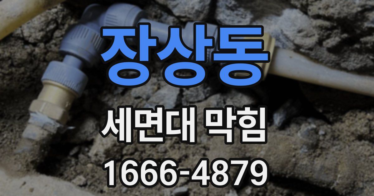 장상동 세면대 막힘