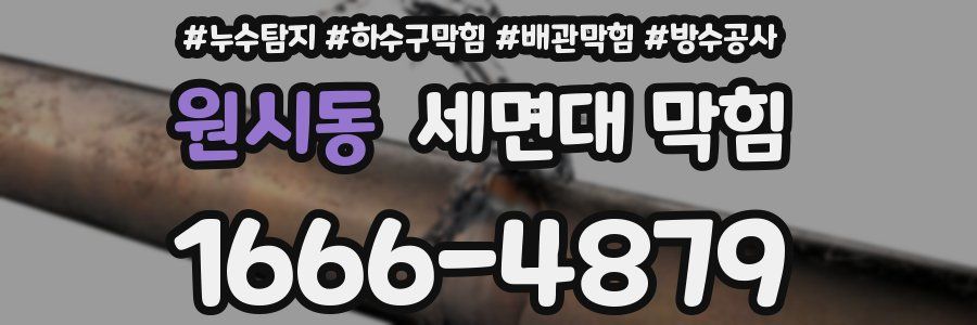 원시동 세면대 막힘