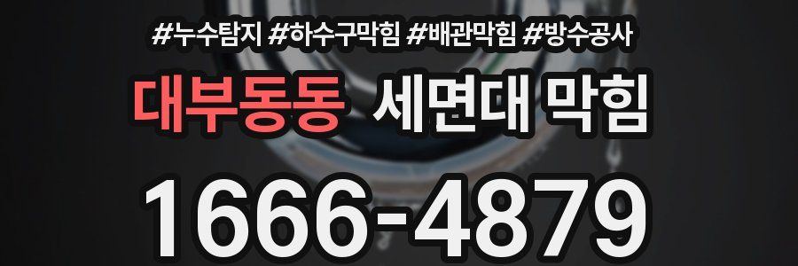 대부동동 세면대 막힘