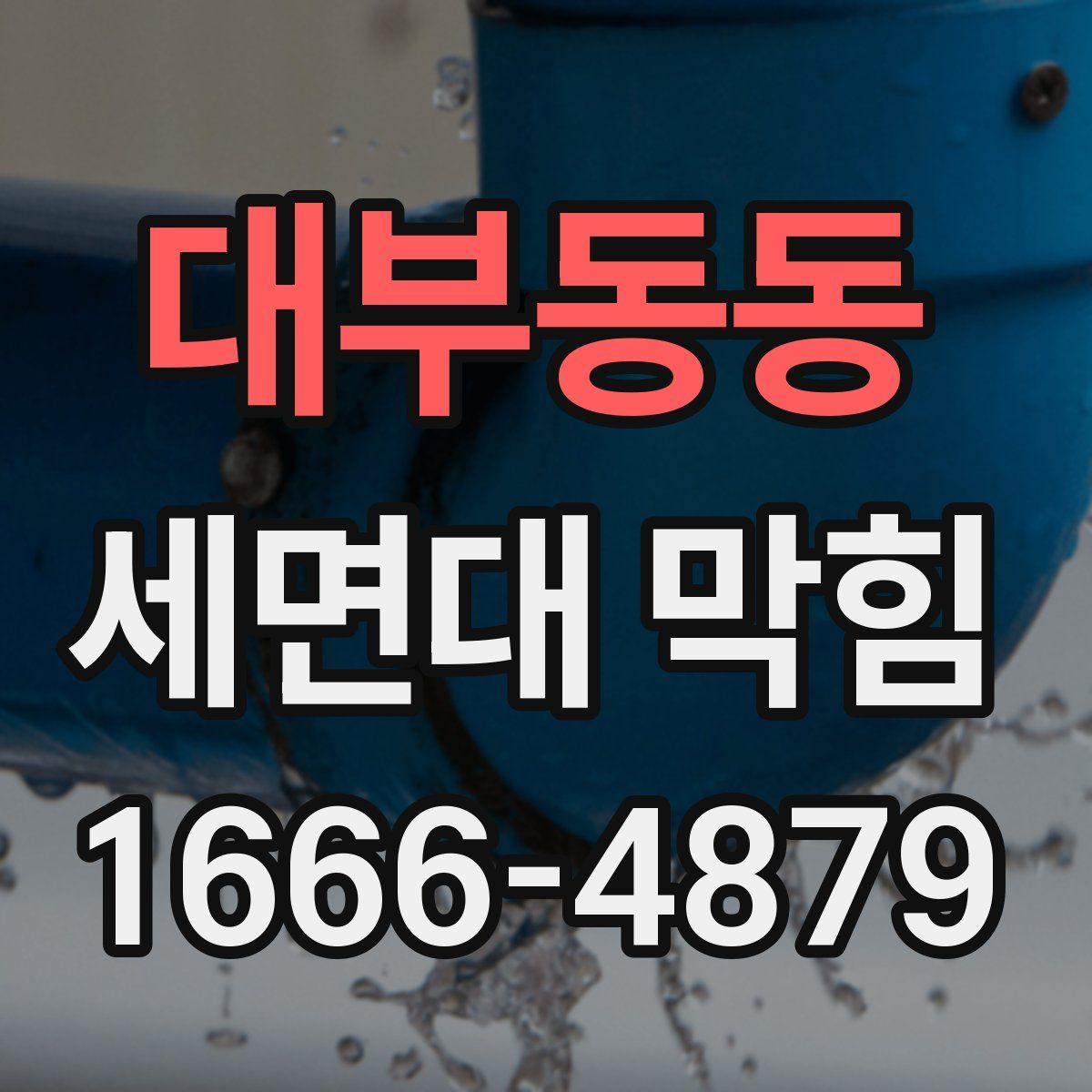 대부동동 세면대 막힘