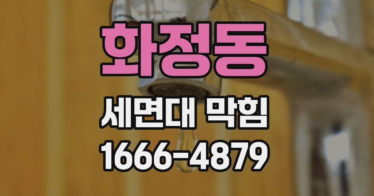 화정동 세면대 막힘