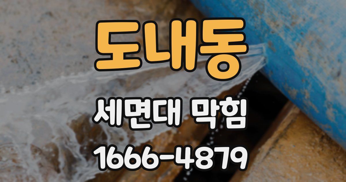 도내동 세면대 막힘