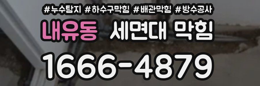 내유동 세면대 막힘