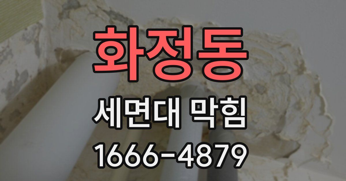 화정동 세면대 막힘