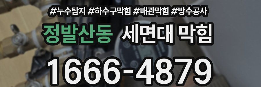 정발산동 세면대 막힘