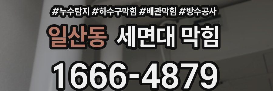 일산동 세면대 막힘