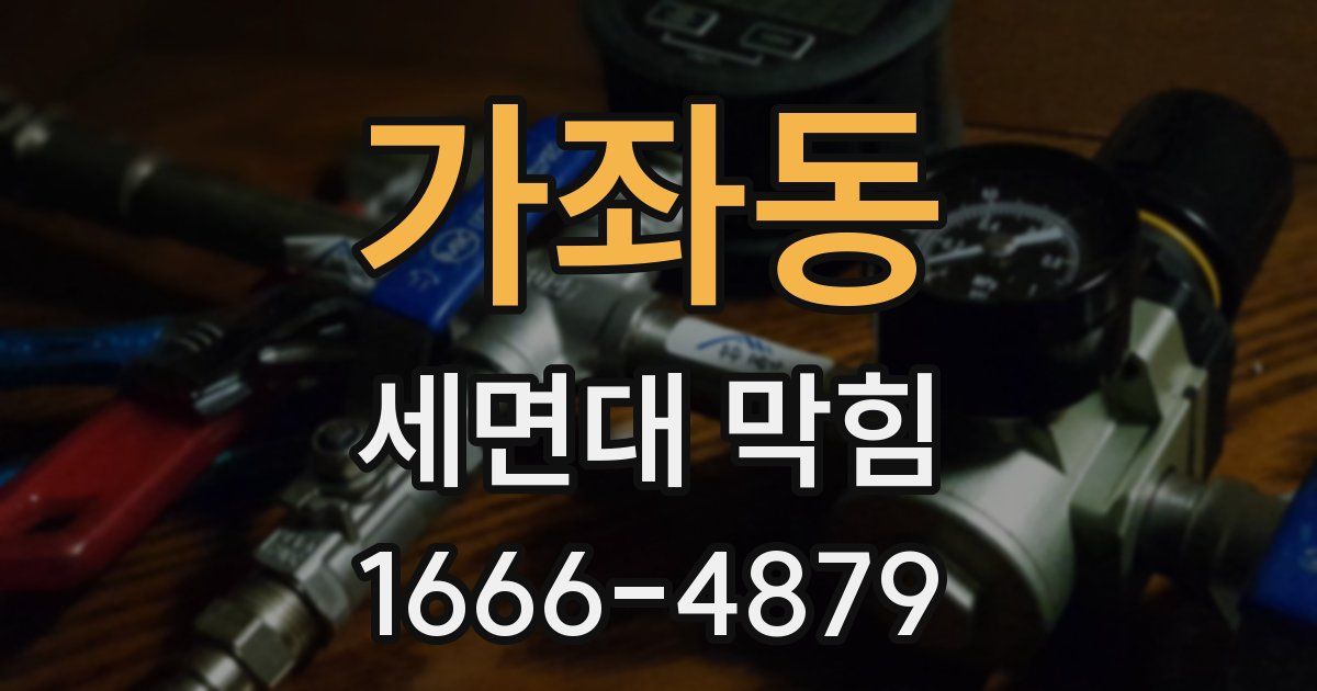 가좌동 세면대 막힘