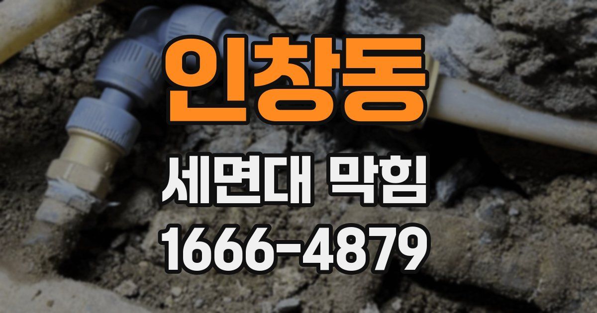 인창동 세면대 막힘